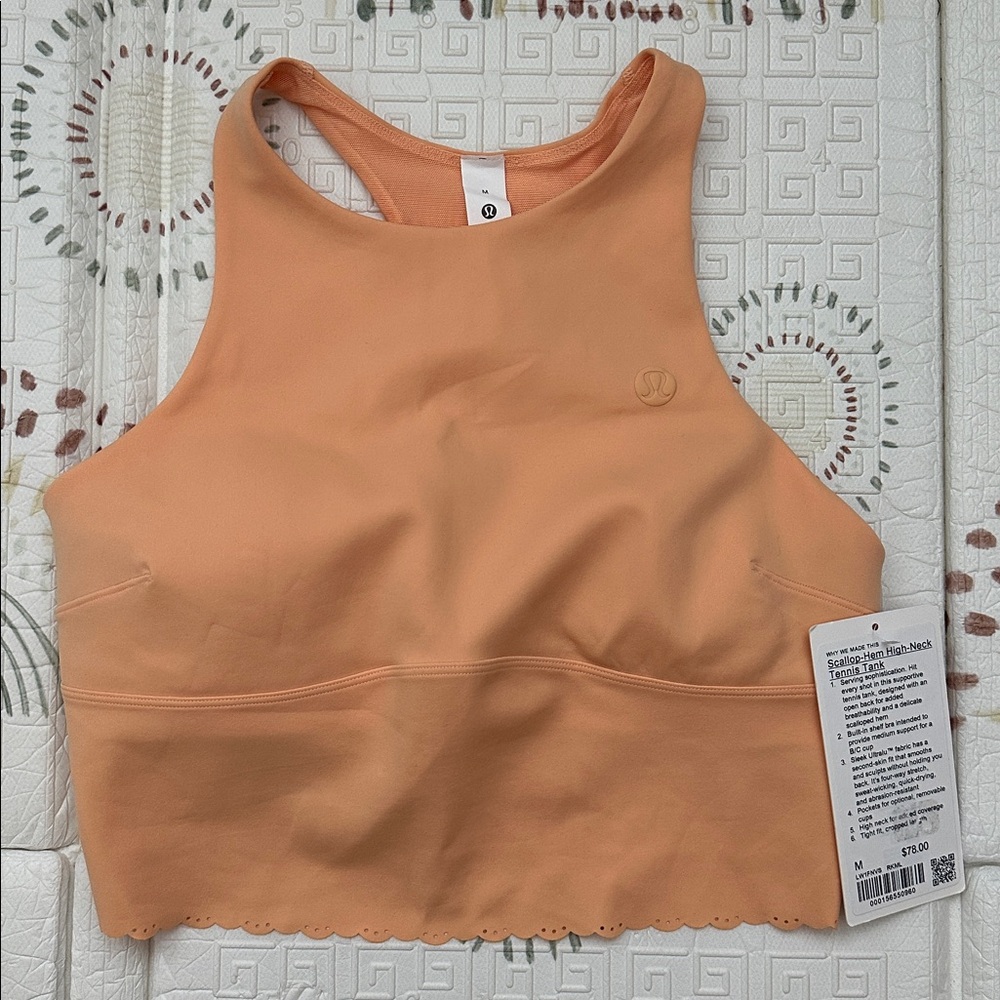 Lululemon Scallop Hem High Neck Tank